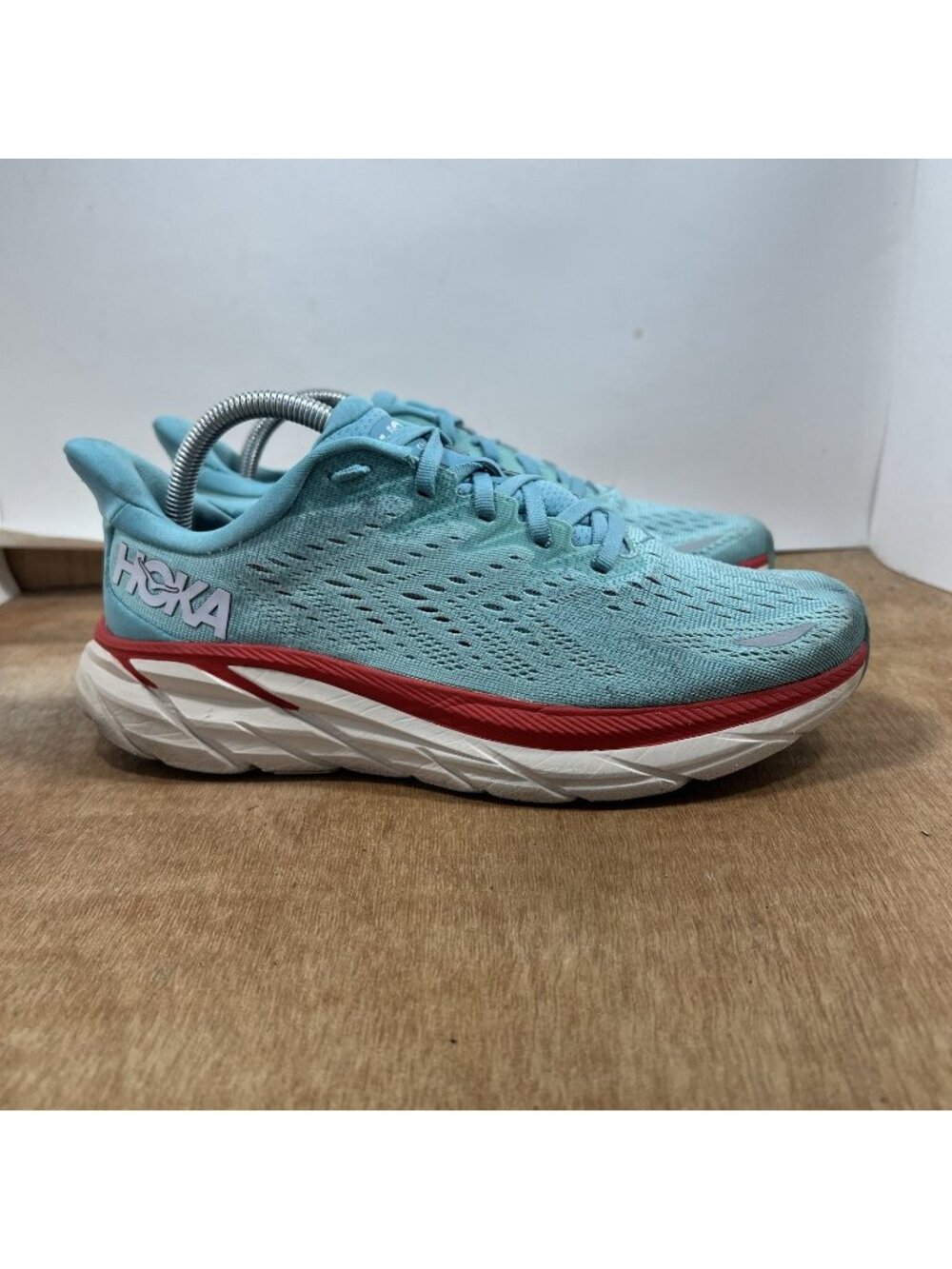 Hoka One One Clifton 8 Women Size 9 Blue Running Shoes